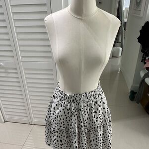 NWT Amazon Hibluco Black and White Polka Dot Women's Skirt